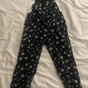 Floral Kids Overalls Daisy print 5